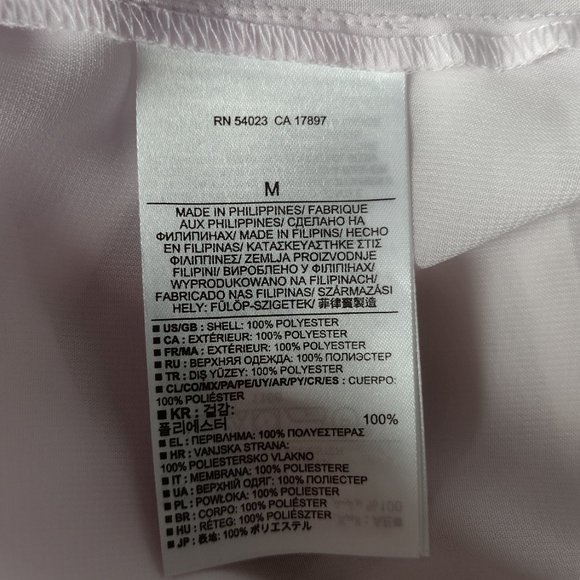 Banana Republic White and Lavender Sheer Blouse - Picture 5 of 5